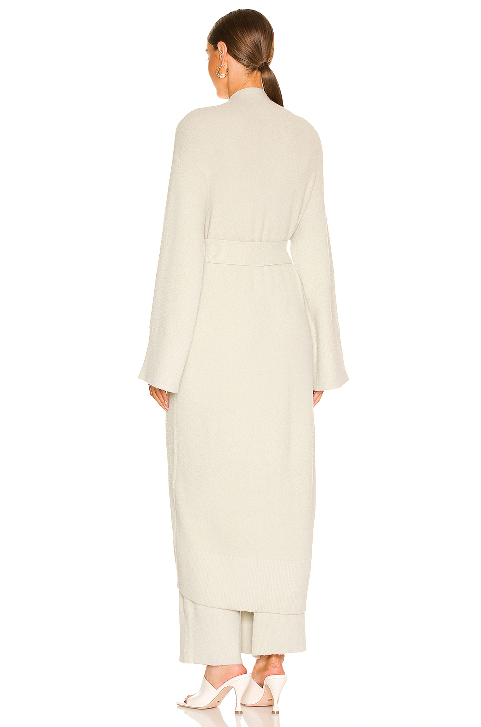 L'Academie Finnian Knit Robe In Moss Gray 4 L'Academie Finnian Knit Robe In Moss Gray - Image 4