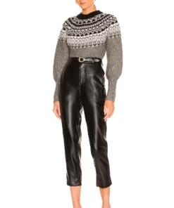 L'Academie Eliot Fairisle Sweater In Tonal Heather Grey -Deals L'Academie Store LCDE WK184 V4