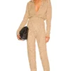 L'Academie Elowen Jumpsuit In Taupe