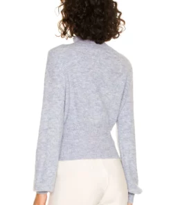 L'Academie Missie Mock Neck In Light Blue -Deals L'Academie Store LCDE WK195 V3