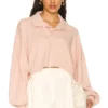 L'Academie Collared Pullover In Nude
