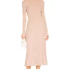 L'Academie Gaela Knit Dress In Camel