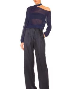 L'Academie Galena Cut Out Pullover In Navy -Deals L'Academie Store LCDE WK199 V4