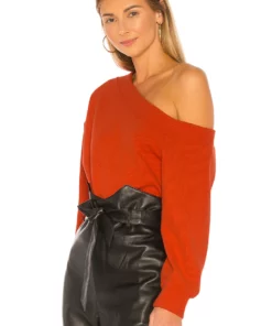 L'Academie The Celie Pullover In Red -Deals L'Academie Store LCDE WK82 V3