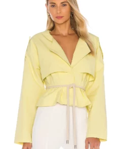L'Academie The Armelle Jacket In Pale Yellow