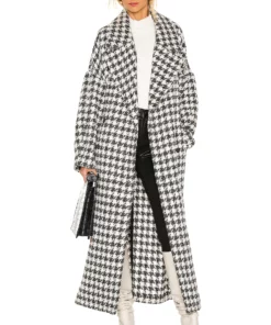 L'Academie The Celena Coat In Black & Ivory