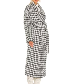 L'Academie The Celena Coat In Black & Ivory -Deals L'Academie Store LCDE WO117 V3