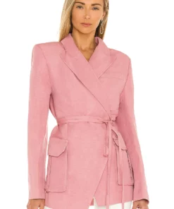 L'Academie Keely Blazer In Dusty Rose