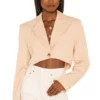 L'Academie Dallas Jacket In Sand Yellow