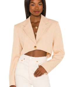 L'Academie Dallas Jacket In Sand Yellow