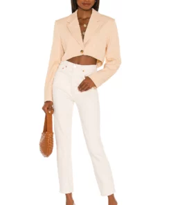 L'Academie Dallas Jacket In Sand Yellow -Deals L'Academie Store LCDE WO135 V4