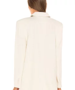 L'Academie Carti Oversized Blazer In White -Deals L'Academie Store LCDE WO138 V4