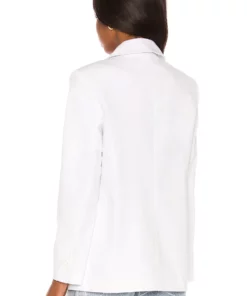 L'Academie Coco Double Breasted Blazer In White -Deals L'Academie Store LCDE WO142 V4