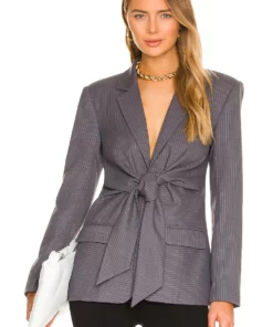 L'Academie Tatiana Blazer In Grey