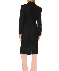 L'Academie Micha Coat In Black -Deals L'Academie Store LCDE WO150 V4