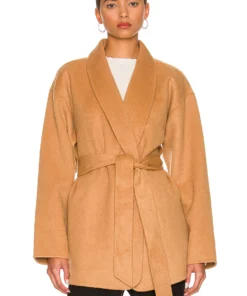 L'Academie The Allyson Coat In Brown