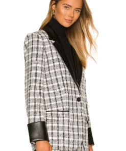 L'Academie Priscilla Blazer In Black And White -Deals L'Academie Store LCDE WO152 V3