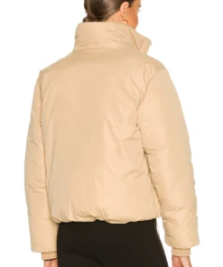 L'Academie Braxton Puffer Jacket In Khaki -Deals L'Academie Store LCDE WO155 V5