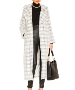 L'Academie Alaia Coat In Black & White