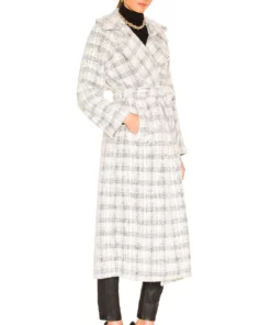 L'Academie Alaia Coat In Black & White -Deals L'Academie Store LCDE WO160 V3