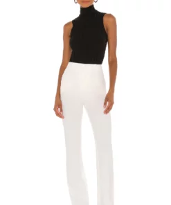 L'Academie Zip Back Trouser In Ivory -Deals L'Academie Store LCDE WP131 V4