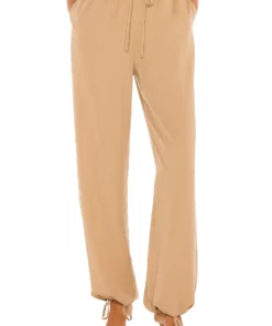 L'Academie Tie Hem Pant In Brown