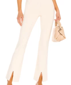 L'Academie Cassia Knit Pant In Ivory