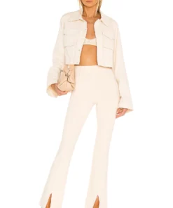 L'Academie Cassia Knit Pant In Ivory -Deals L'Academie Store LCDE WP156 V4