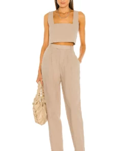L'Academie The Alaina Pant In Mocha Beige 7 L'Academie The Alaina Pant In Mocha Beige -Deals L'Academie Store LCDE WP160 V4