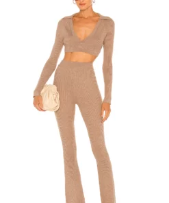 L'Academie Mattia Pant In Deep Taupe -Deals L'Academie Store LCDE WP168 V4