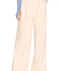 L'Academie Ryia Pant In Tan