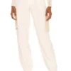 L'Academie Lena Pant In White & Khaki