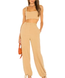 L'Academie Alisa Pant In Tan -Deals L'Academie Store LCDE WP174 V4