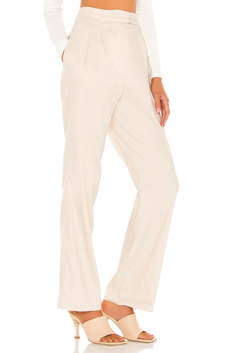 L'Academie Ivanna Pant In Beige 2 L'Academie Ivanna Pant In Beige - Image 2