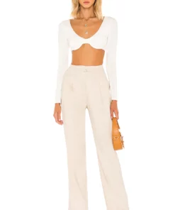 L'Academie Ivanna Pant In Beige 7 L'Academie Ivanna Pant In Beige -Deals L'Academie Store LCDE WP181 V4