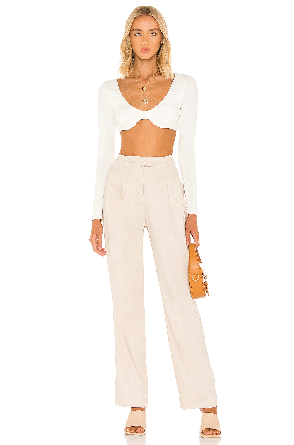 L'Academie Ivanna Pant In Beige 4 L'Academie Ivanna Pant In Beige - Image 4