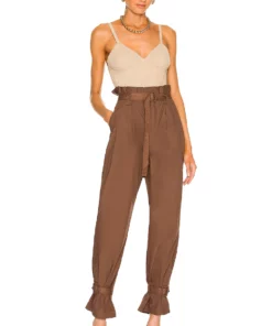 L'Academie The Virgil Pant In Chocolate Brown -Deals L'Academie Store LCDE WP183 V4