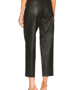 L'Academie Trae Leather Pant In Black -Deals L'Academie Store LCDE WP186 V3