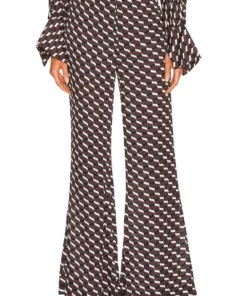 L'Academie Illia Pant In Brown Multi