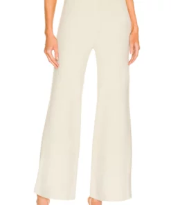 L'Academie Aarya Knit Pant In Moss Gray