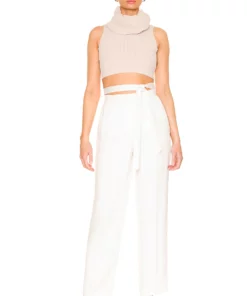 L'Academie Brinley Pant In White 7 L'Academie Brinley Pant In White -Deals L'Academie Store LCDE WP204 V4