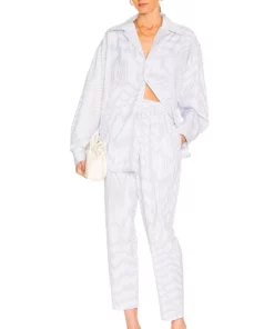 L'Academie Holly Pants In Blue & White Stripe -Deals L'Academie Store LCDE WP219 V4