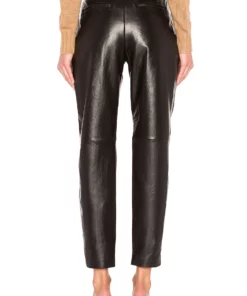 L'Academie The Bisous Leather Pant In Black -Deals L'Academie Store LCDE WP33 V3