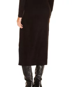 L'Academie Drew Midi Skirt In Black 6 L'Academie Drew Midi Skirt In Black -Deals L'Academie Store LCDE WQ102 V3