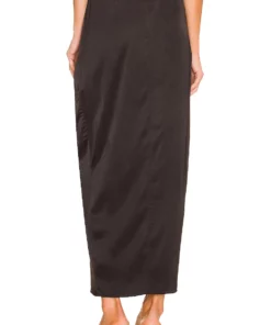 L'Academie The Avril Midi Skirt In Black -Deals L'Academie Store LCDE WQ117 V3
