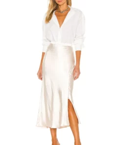 L'Academie Magda Skirt In Ivory -Deals L'Academie Store LCDE WQ77 V5