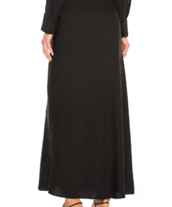 L'Academie Midi Skirt In Black -Deals L'Academie Store LCDE WQ79 V3