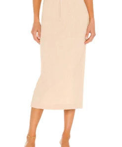L'Academie Cindey Skirt In Sand Yellow