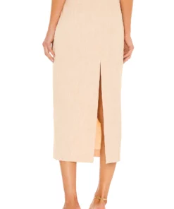 L'Academie Cindey Skirt In Sand Yellow -Deals L'Academie Store LCDE WQ83 V3