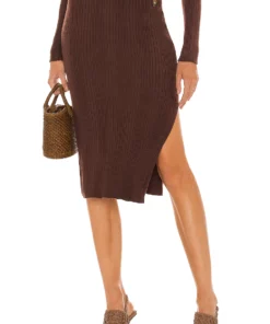 L'Academie Alenna Skirt In Chocolate